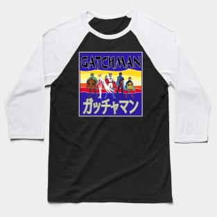 Battle of the Planets Gatchaman G Force Retro Cover Baseball T-Shirt